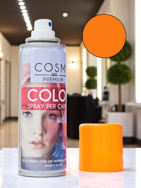 Spray Koloryzujący Lakier do włosów Pomarańczowy