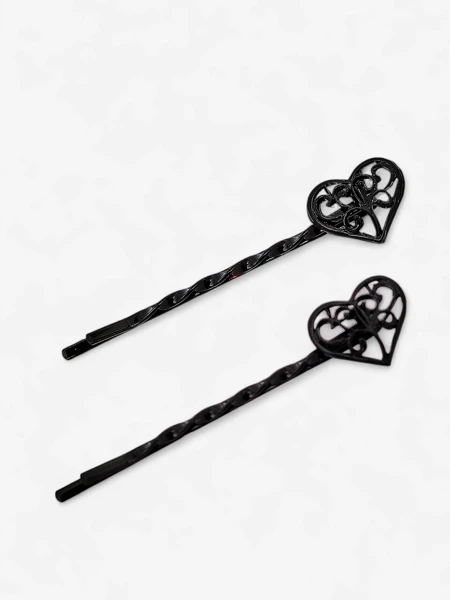 Royalfashion Wsuwki do włosów z serduszkami