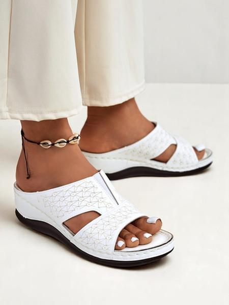 Royalfashion Damskie klapki na grubszej podeszwie Nova Step