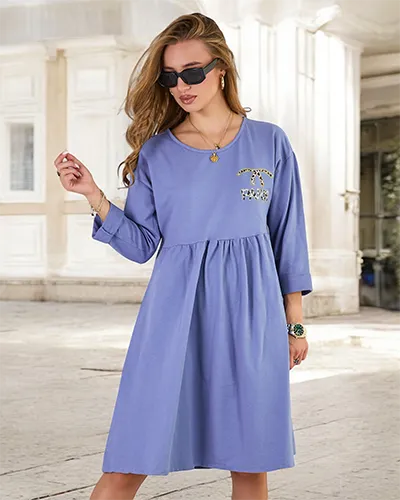 Royalfashion Damska sukienka tkaninowa