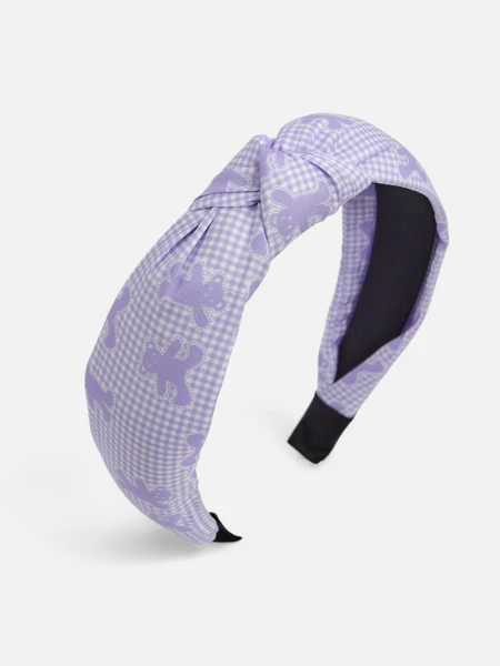 Royalfashion Пов'язка на волосся з плетінням у клітинку та ведмедики