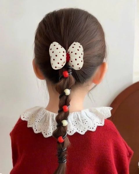 Royalfashion Gumka do włosów sprężynka z kokardką Ribbon Coil