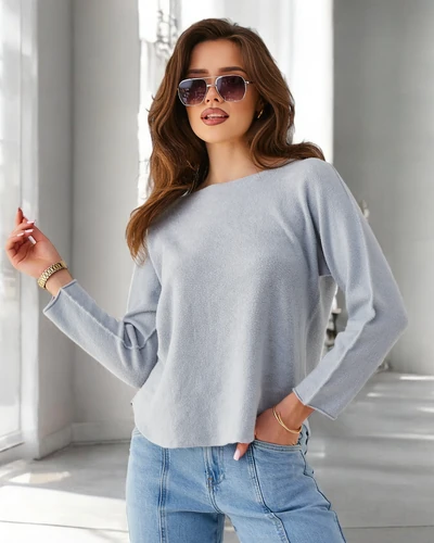 Royalfashion Wiskozowy cienki damski sweterek