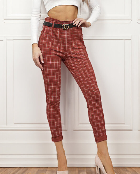 Жіночі брюки в клітинку Royalfashion