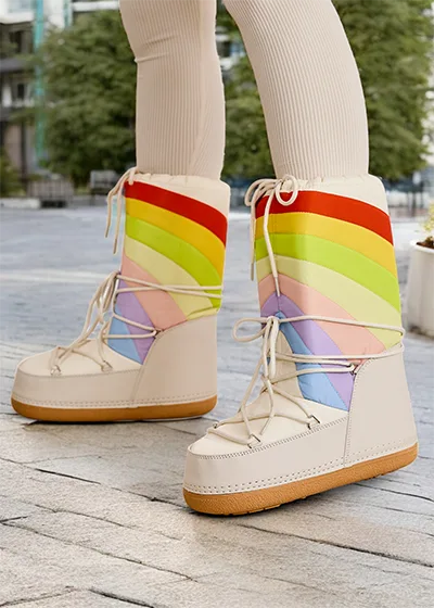 Royalfashion Buty damskie a'la śniegowce Tencce