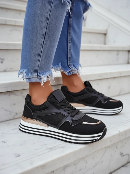 Royalfashion Sportowe sneakersy damskie na platformie Erixo