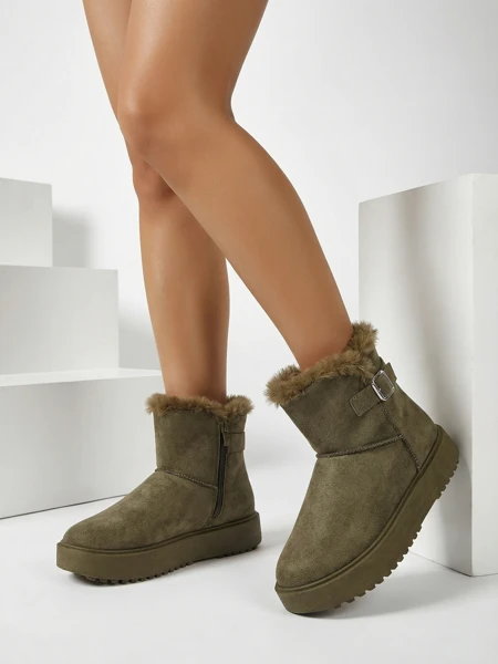 Krótkie buty a'la śniegowce damskie Winter Crest