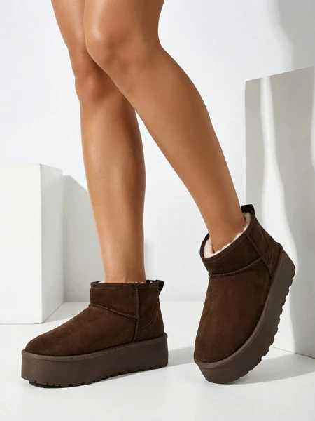 Royalfashion Buty a'la śniegowce damskie na platformie Dagodo