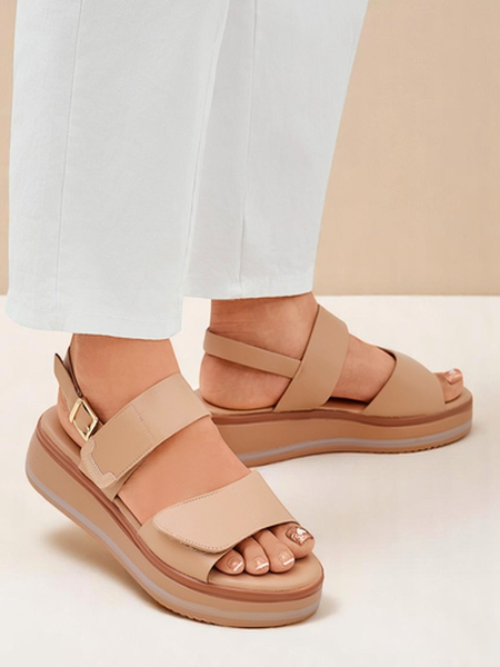 Royalfashion Damskie sandały na grubszej podeszwie Tulipp