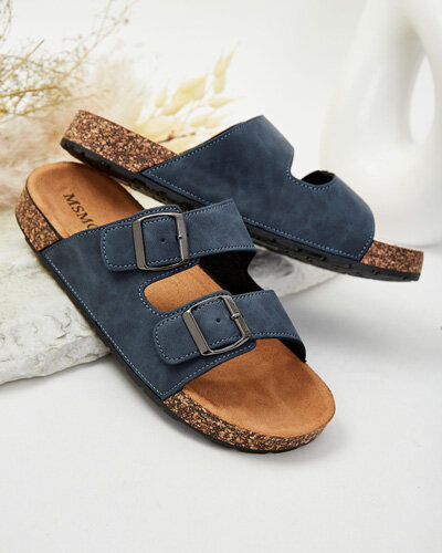 Royalfashion Męskie klapki z klamerkami Foumyn