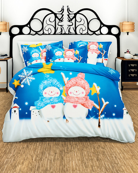 Royalfashion Pościel świąteczna 200x220 komplet 4-CZĘŚCI