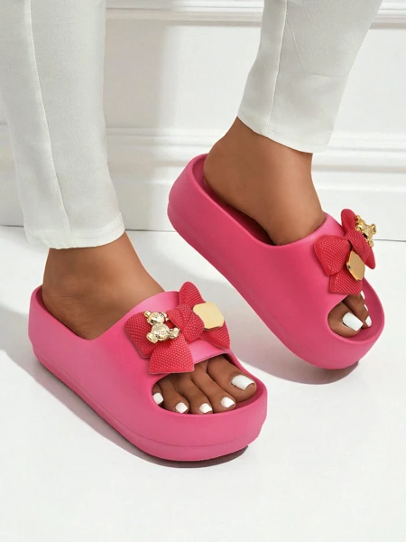 Royalfashion Жіночі гумові в'єтнамки з декоративним бантом Alday