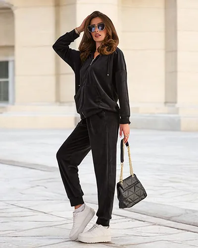 Royalfashion Bawełniany damski komplet a'la welur