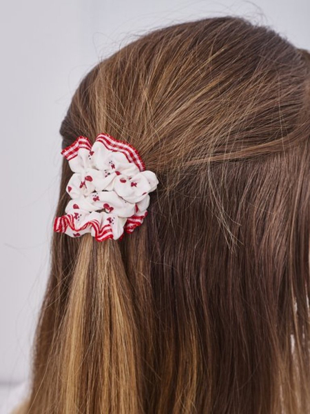 Royalfashion Zestaw 2 gumek do włosów z printem Duettia