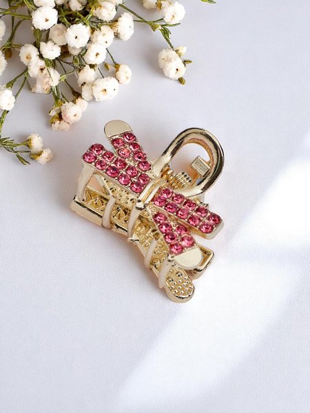 Royalfashion Spinka do włosów z cyrkoniami Golden Clip