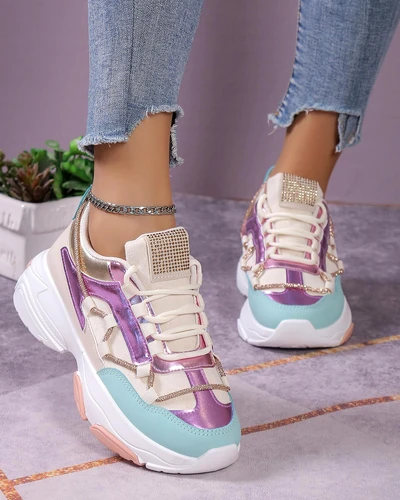 Royalfashion Kolorowe sneakersy damskie Casiia