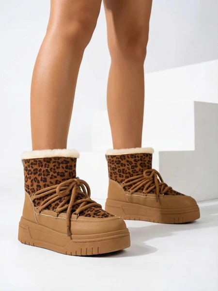 Royalfashion Śniegowce damskie sznurowane Miniuc