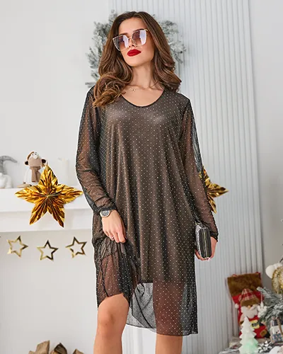 Royalfashion Klasyczna damska sukienka do kolana