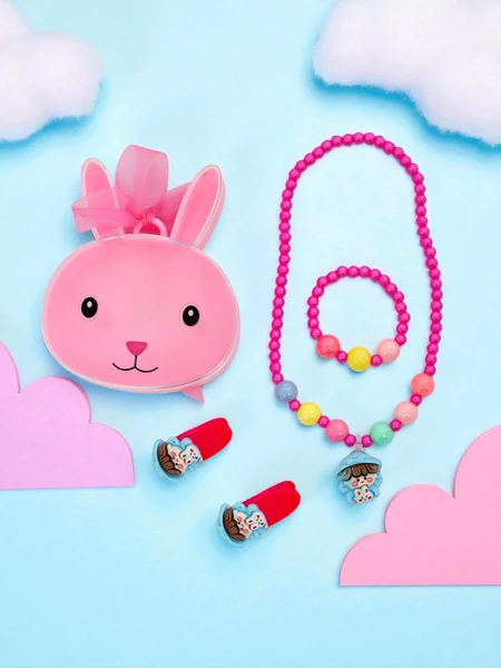 Zestaw biżuterii dla dzieci Bambina Dolce Fuschia