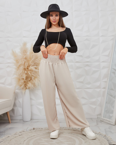 Royalfashion Szerokie spodnie damskie