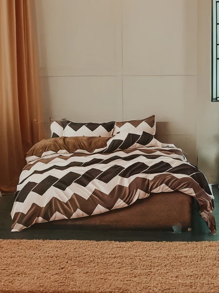 Royalfashion Wzorzysta pościel 180x200 komplet 3 CZĘŚCI