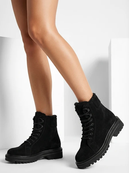 Royalfashion Botki damskie sznurowane Vesot