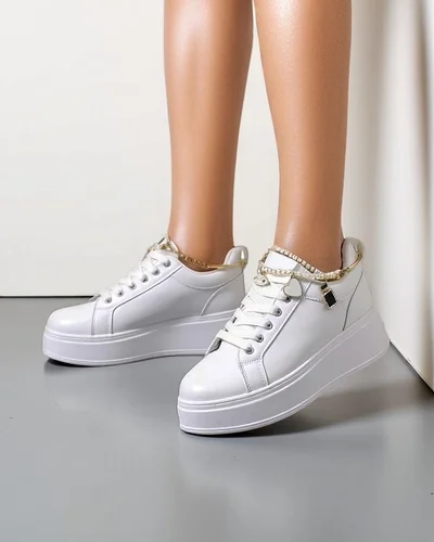 Royalfashion Sportowe sneakersy damskie na platformie Helsas