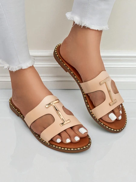 Royalfashion Damskie klapki na płaskiej podeszwie Maya Louise