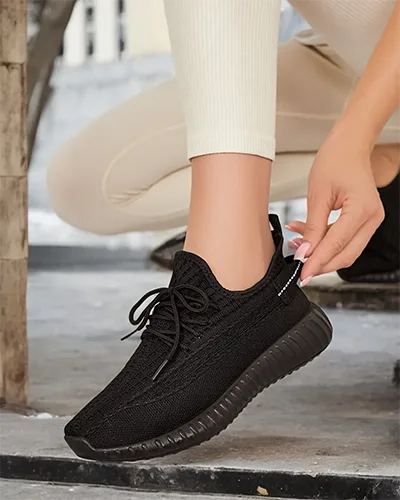 Royalfashion Damskie materiałowe buty sportowe Affema