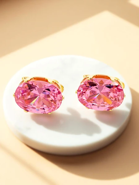 Royalfashion Klipsy kolczyki damskie z kryształem