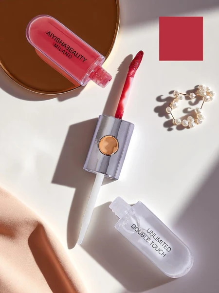 Pomadka do ust i bezbarwny błyszczyk 2w1 Cherry Mocha