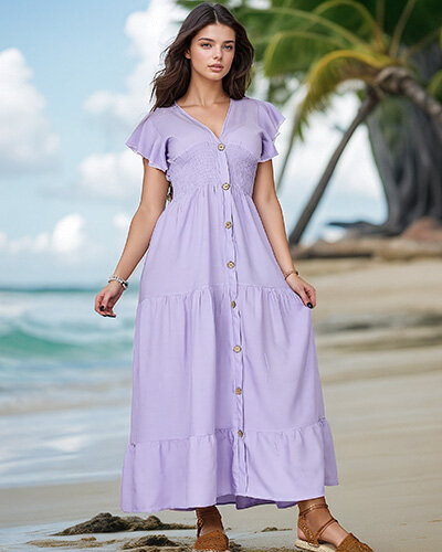 Royalfashion Damska sukienka do kolan