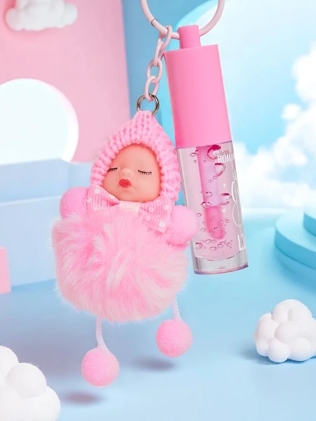 Błyszczyk do ust dla dzieci z laleczką Light Pink