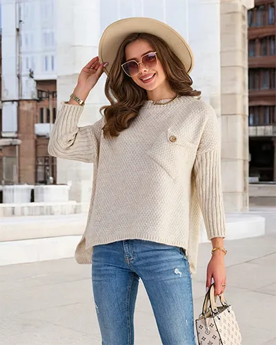 Светр жіночий Royalfashion бежевий