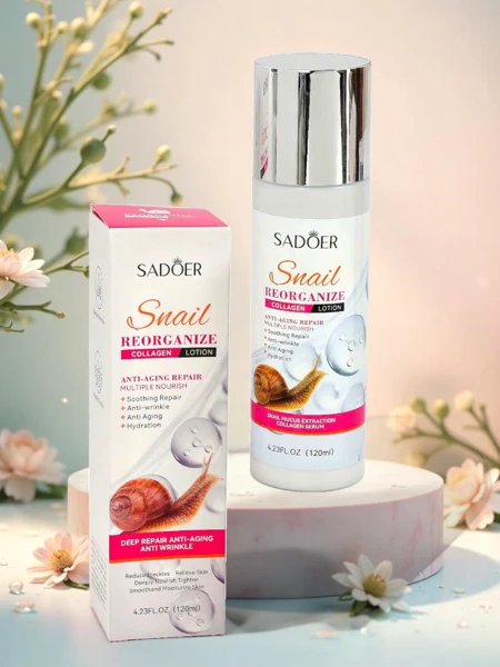 Łagodząca emulsja z kolagenem i ekstraktem ze śluzu ślimaka- przeciwzmarszczkowa, łagodząca