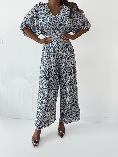 Royalfashion Візерунчастий жіночий комбінезон