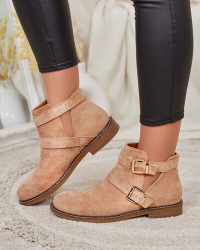 Royalfashion Damskie botki z wycięciami Geronsa