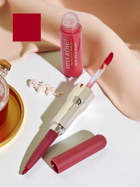 Pomadka do ust w płynie i konturówka 2w1 Russian Red