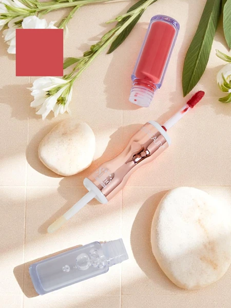 Pomadka do ust i bezbarwny błyszczyk 2w1 Sheer Pink