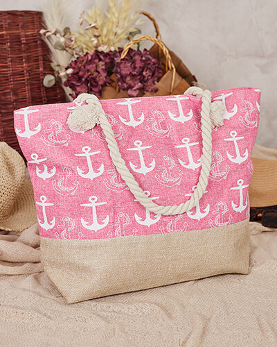 Royalfashion Tkaninowa torba w wakacyjny wzór na ramię