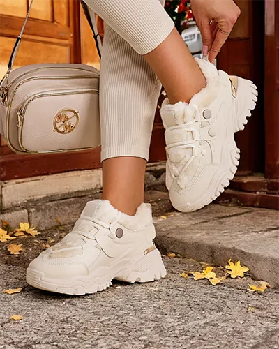 Royalfashion Sneakersy damskie z ociepleniem Poriomo