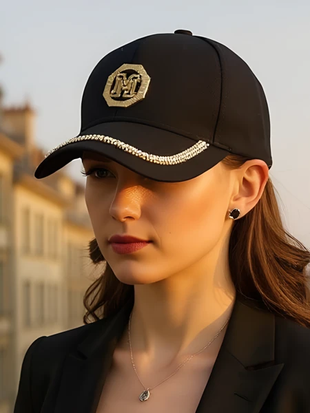 Royalfashion Czapka z daszkiem z cyrkoniami Glam Vibe