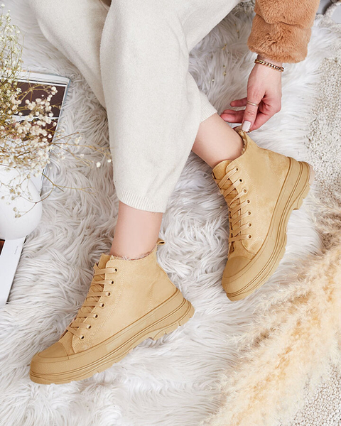 Royalfashion Damskie ocieplane buty sportowe a'la trampki Benvilo