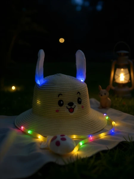 Royalfashion Dziecięcy Kapelusz Słomkowy Glow Puppy Hat