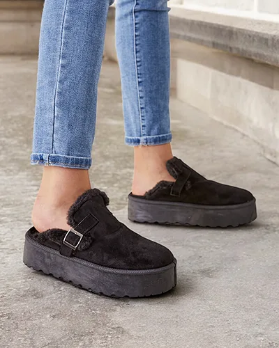 Royalfashion Krótkie buty a'la śniegowce bez pięty damskie Poctes