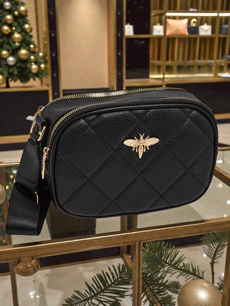 Pikowana Mała damska torebka z eko skóry Connere