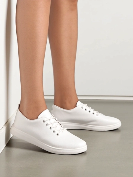 Royalfashion Damskie eko skórzane trampki Erenne