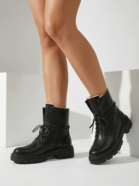 Жіночі Ботильйони Luna Чорні Шкіряні Елегантні на Зиму