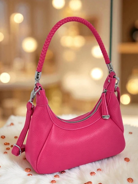 Royalfashion Mała damska torebka z eko skóry z ozdobnym paseczkiem Lacquea