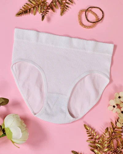 Royalfashion Majtki damskie typu figi prążkowane PLUS SIZE